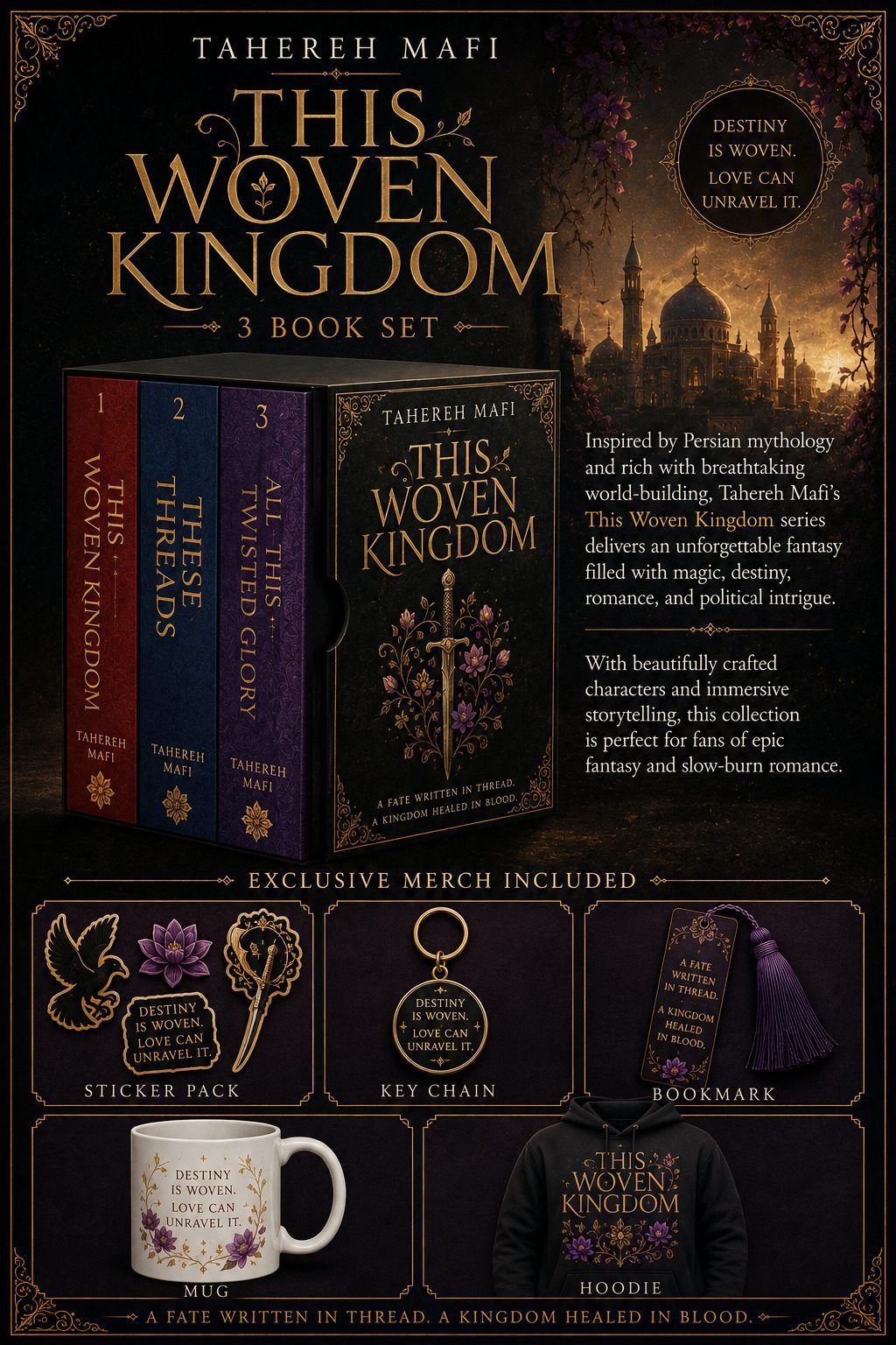 The Woven Kingdom - Tahereh Mafi 3 Book Set